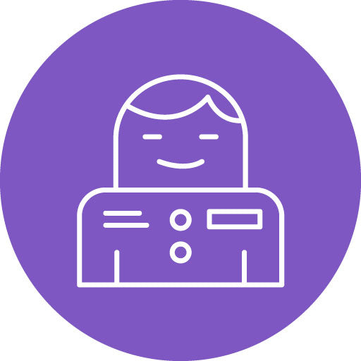 Man Line Circle Icon