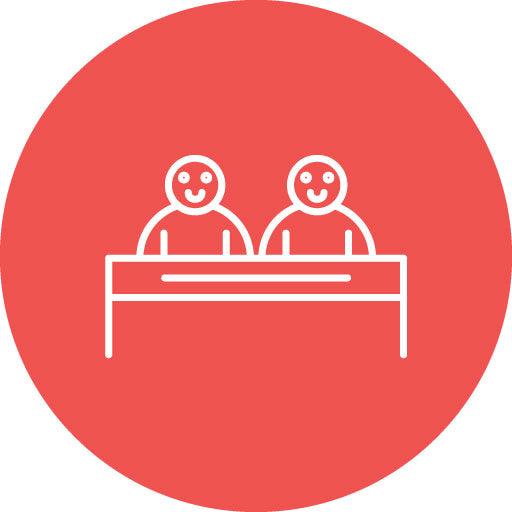 Guests Line Circle Icon