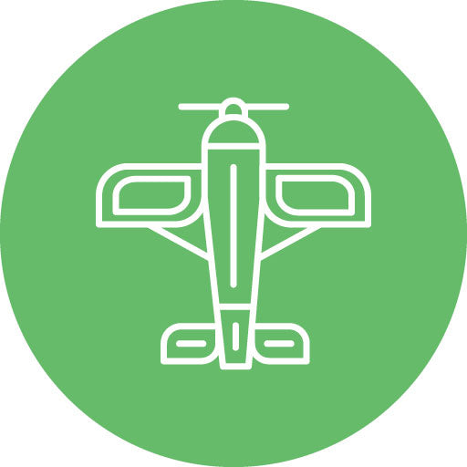 Monoplane Line Circle Icon