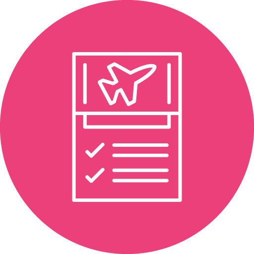 Flight Checklist Line Circle Icon