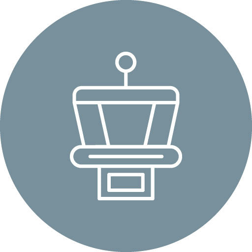 Control Tower Line Circle Icon