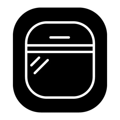 Aeroplane Window Glyph Icon