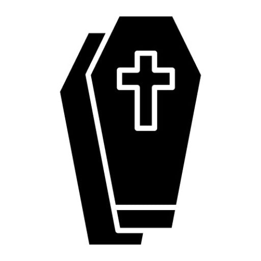 Coffin Glyph Icon | Wild West