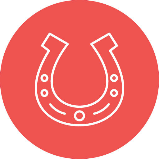 Horseshoe Line Circle Icon