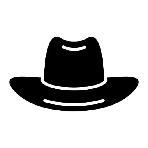 Cowboy Hat Glyph Icon | Wild West