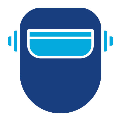 Two Color Welding Mask Glyph Icon