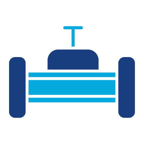 Two Color Valve Glyph Icon
