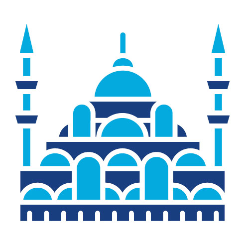 Two Color Istanbul Glyph Icon