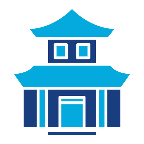 Two Color Seoul Glyph Icon