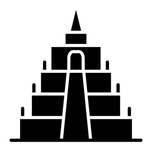 Borobudur Glyph Icon