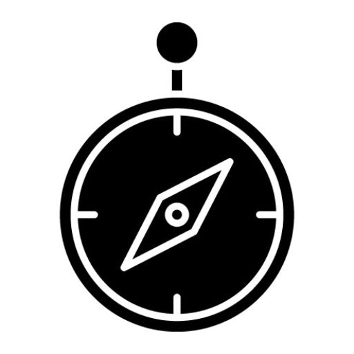 Army Compass Glyph Icon