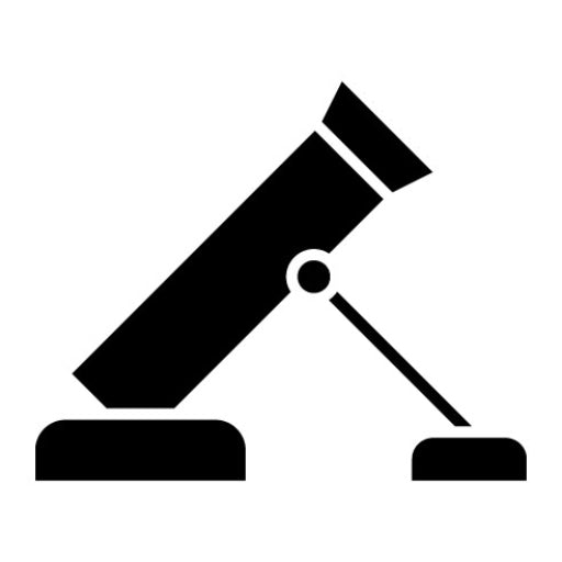 Army Mortar Glyph Icon
