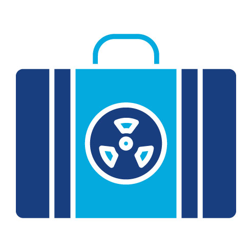 Two Color Army Case Glyph Icon