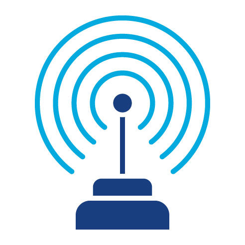 Two Color Army Antenna Glyph Icon