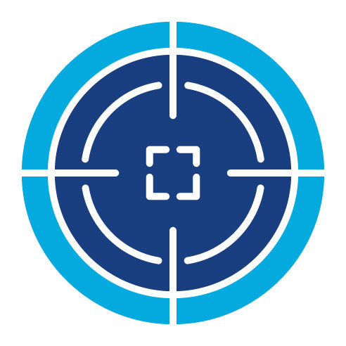 Two Color Shoot Target Glyph Icon