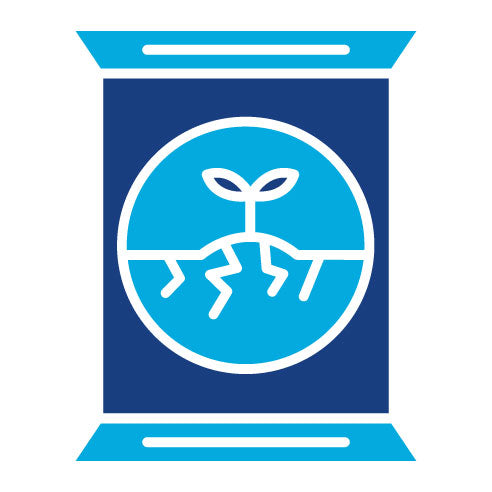 Two Color Fertilizer Glyph Icon