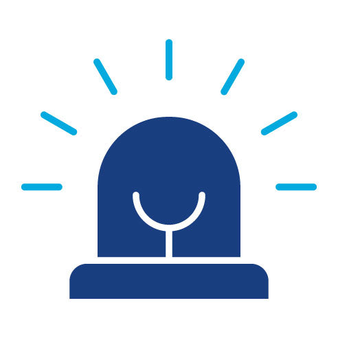 Two Color Siren Glyph Icon