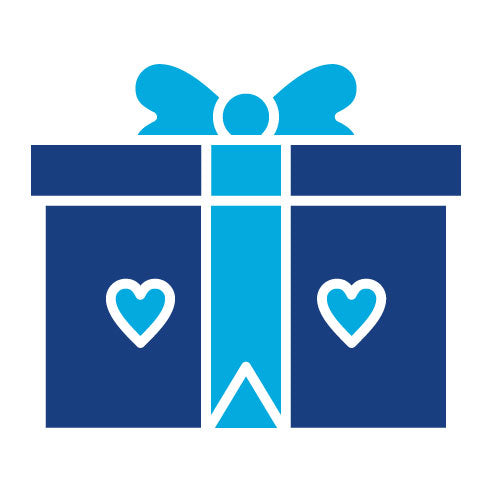 Two Color Present Glyph Icon