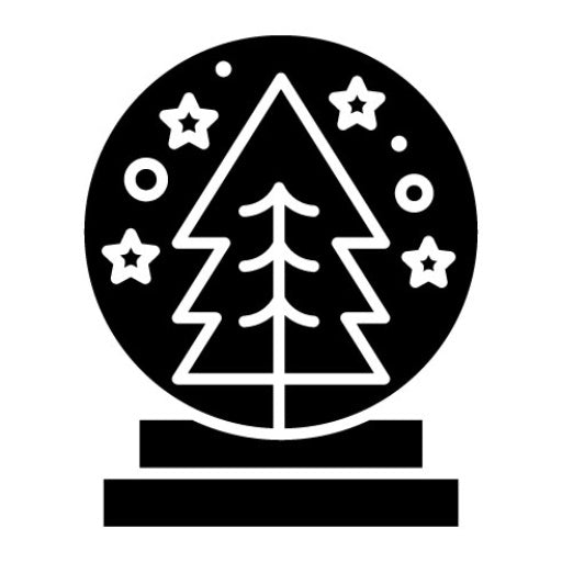 Snow Globe Glyph Icon