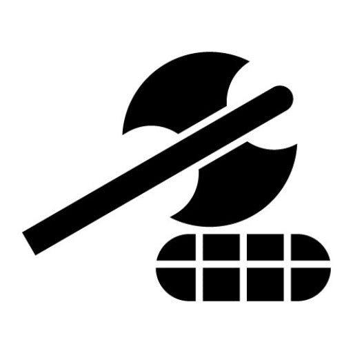 Axe Glyph Icon | Winter