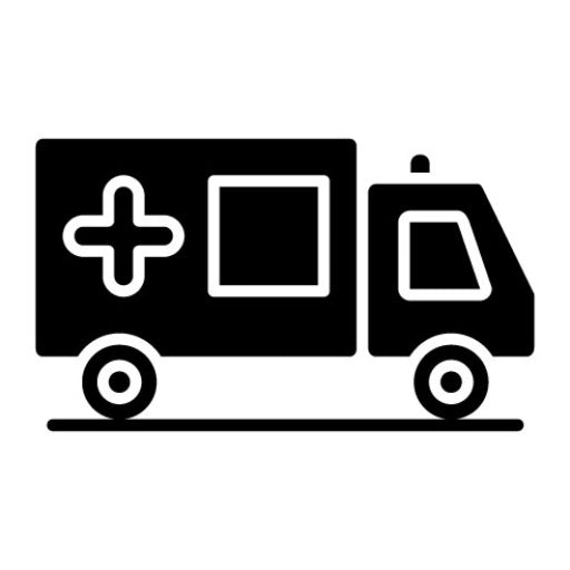 Ambulance Glyph Icon | Transport