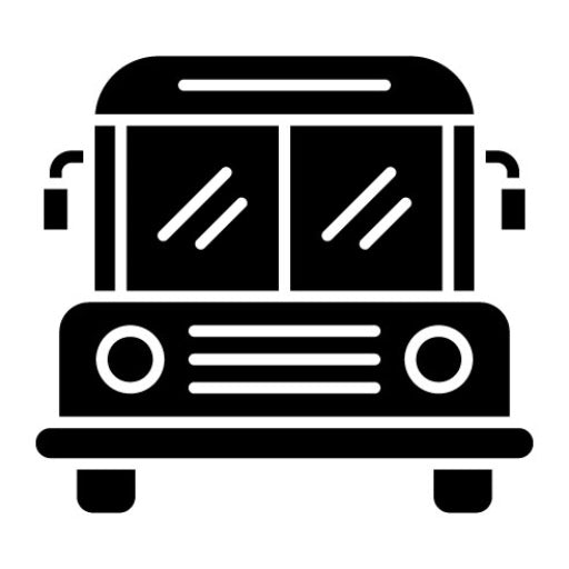 Bus Glyph Icon