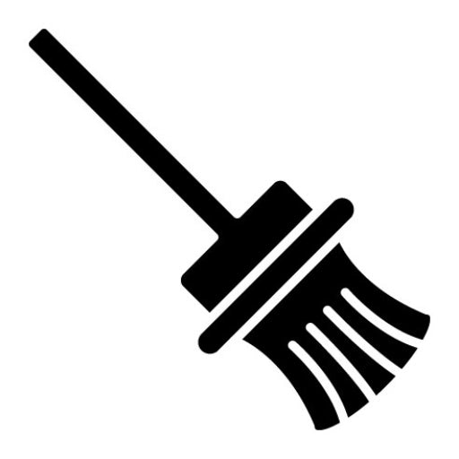 Broom Glyph Icon