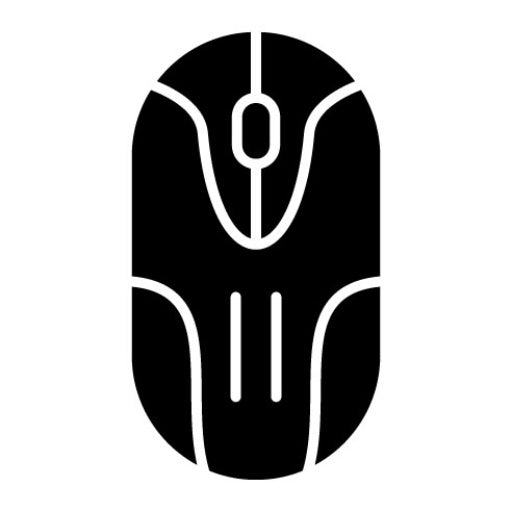 Computer Mouse Glyph Icon