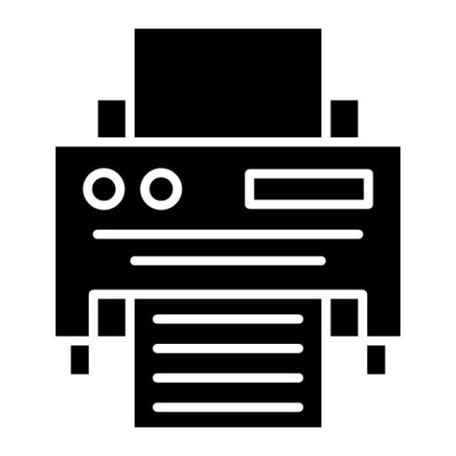 Printer Glyph Icon | Communications
