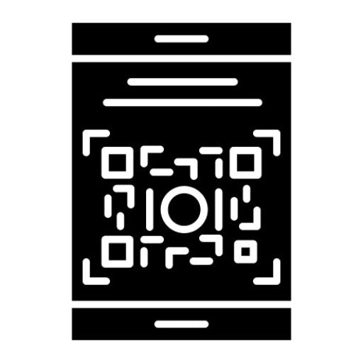 QR Code Glyph Icon | Communications