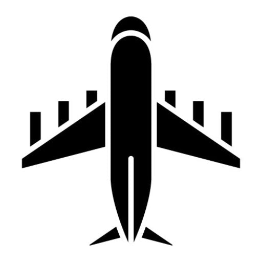 Airplane Glyph Icon | Nuclear Energy