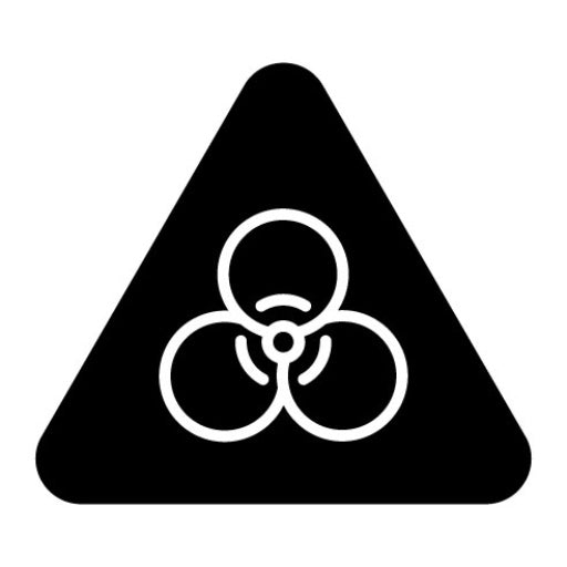 Biohazard Glyph Icon | Nuclear Energy