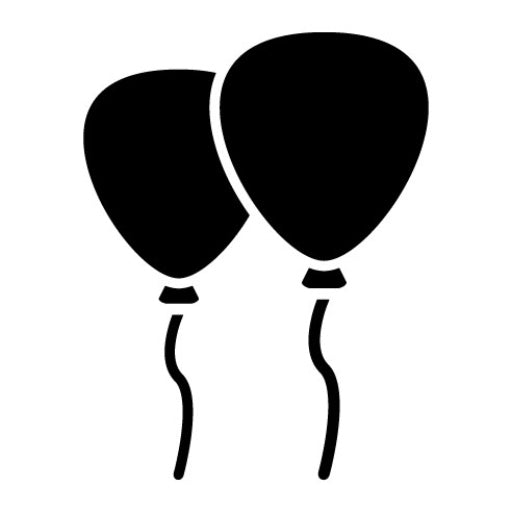 Balloon Glyph Icon