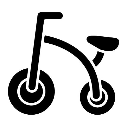 Bike Toy Glyph Icon