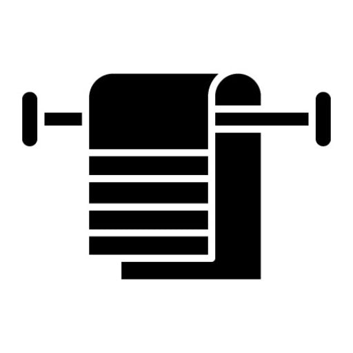 Towel Glyph Icon | Gym