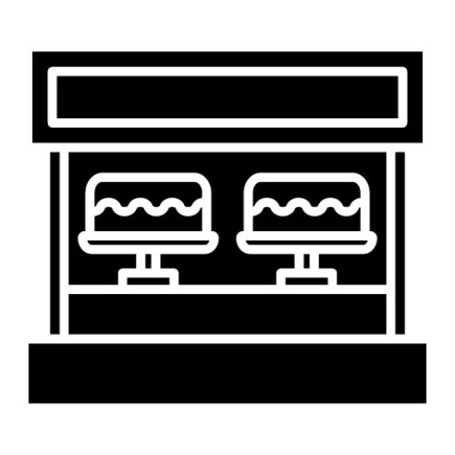 Cakes Showcase Glyph Icon