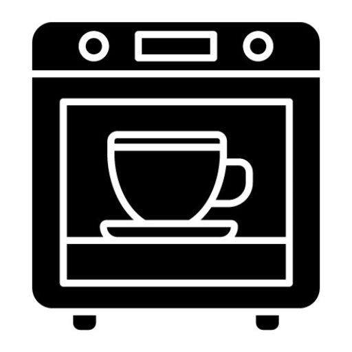 Coffee Oven Glyph Icon