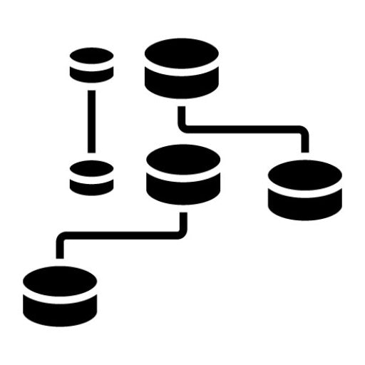 Unstructured Data Glyph Icon | Data Analytics