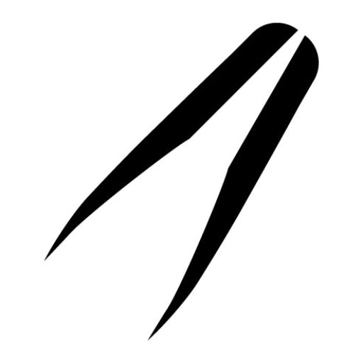 Tweezers Glyph Icon | Medicine I