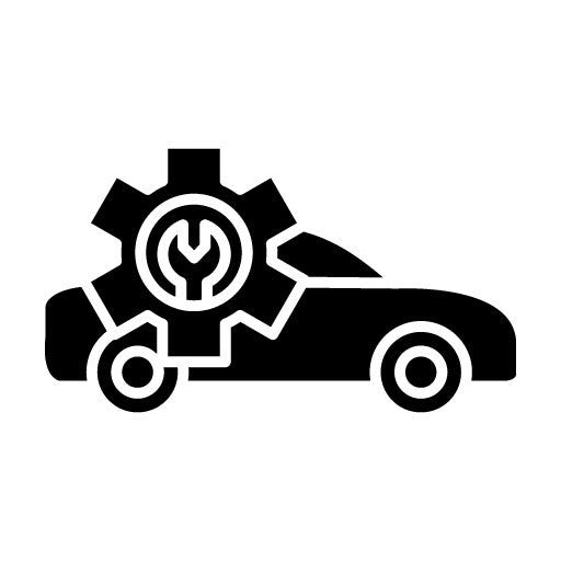 Car Repair Shop Glyph Icon