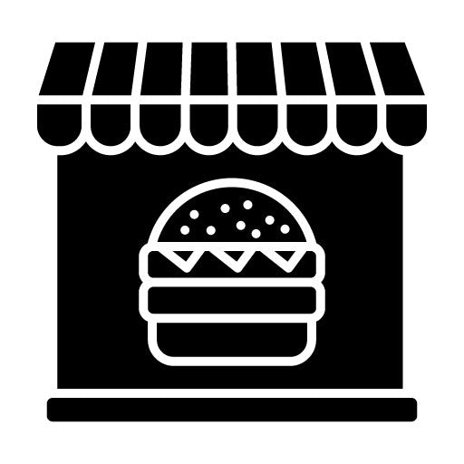 Burger Shop Glyph Icon