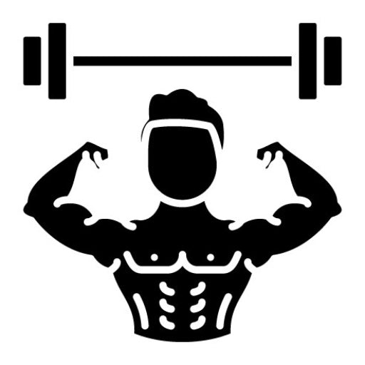 Weight Lifting Person Glyph Icon
