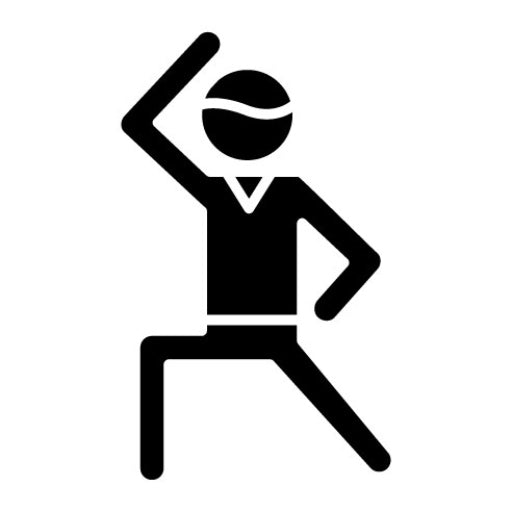 Aerobics Stand Glyph Icon