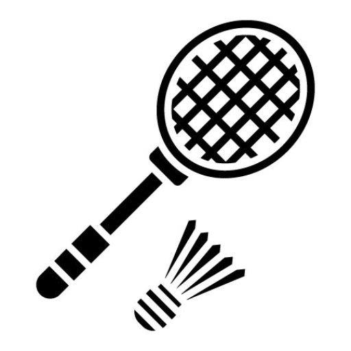 Badminton Glyph Icon