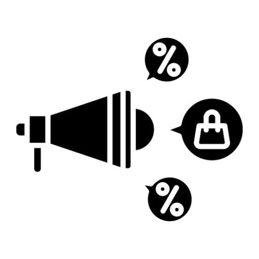Promotion Glyph Icon | Marketing