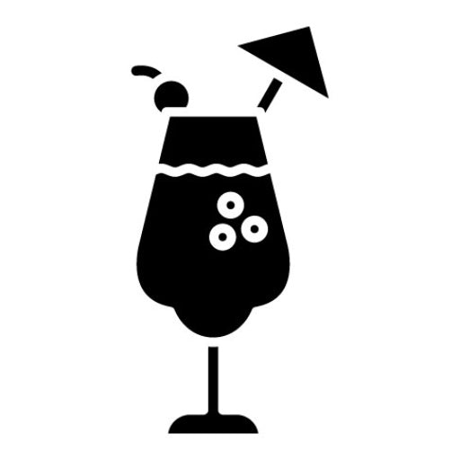 Cocktail Glyph Icon | Beverages