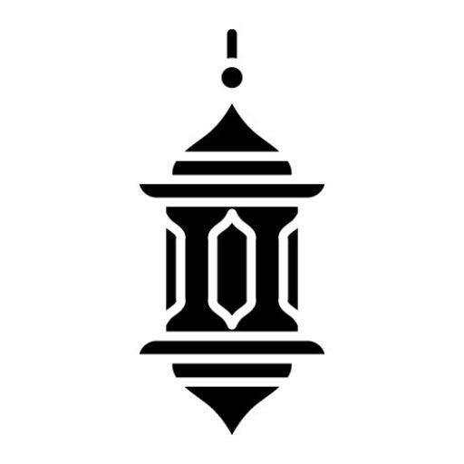 Arabian Lantern Glyph Icon