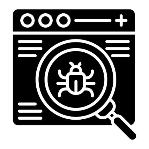 Website Bug Glyph Icon | Computer Programming