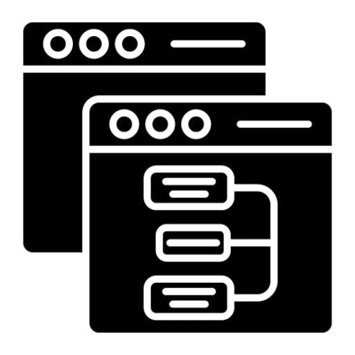 Website Hierarchy Glyph Icon