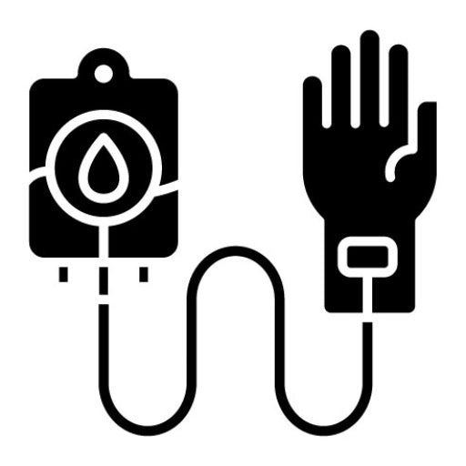 Blood Transfusion Glyph Icon